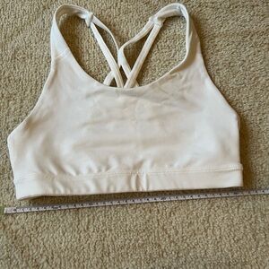Women's White Sports Bra